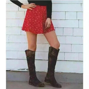 Bed Stu Midge Western Boots Cobbler Series Knee High Leather  Black 39 EUC